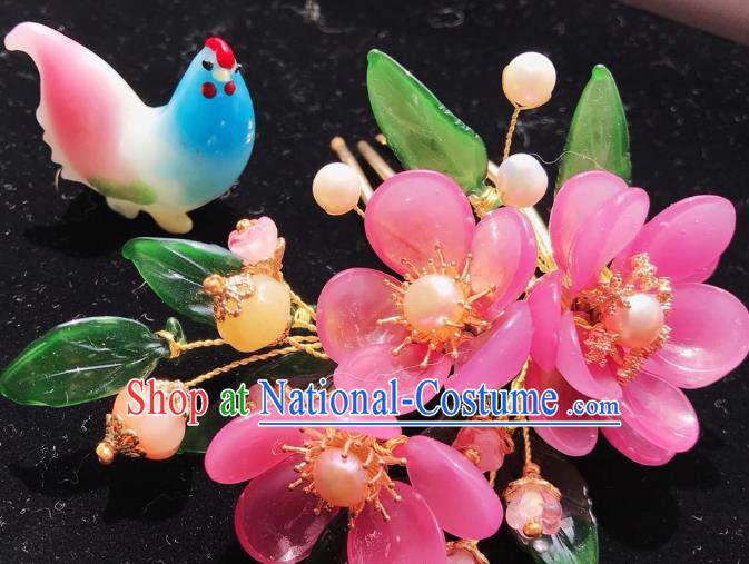 Handmade Chinese Court Hair Comb Traditional Classical Hair Accessories Ancient Qing Dynasty Plum Blossom Hairpins for Women