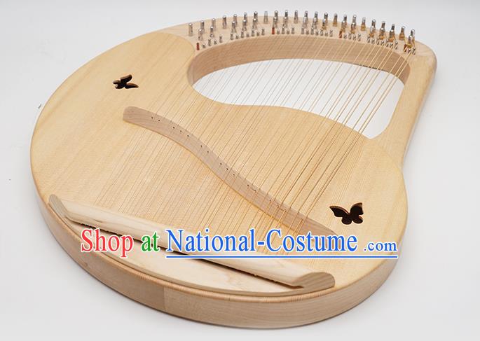 Greek Traditional Musical Instruments Greece Religious 39 Strings Harp String Instrument Wood Lyre Harp