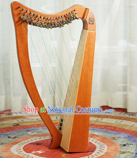 Europe Traditional Musical Instruments Ireland Harp Handmade Wood String Instrument