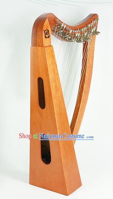 Europe Traditional Musical Instruments Ireland Harp Handmade Wood String Instrument