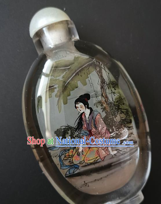 Chinese Snuff Bottle Traditional Handmade Painting Palace Lady Snuff Bottles