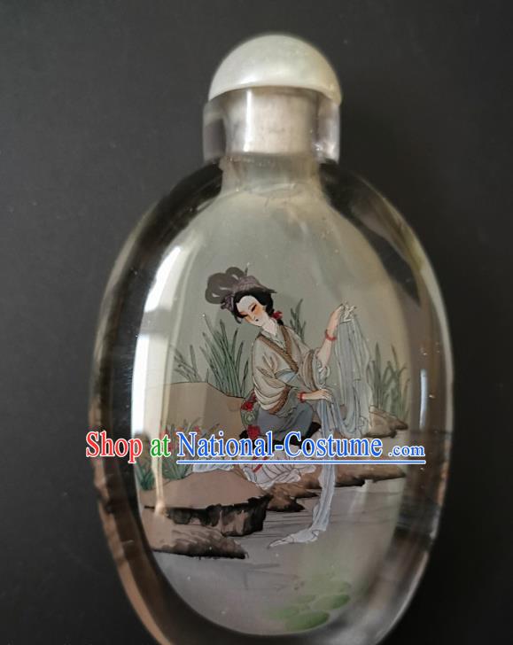 Chinese Snuff Bottle Traditional Handmade Painting Palace Lady Snuff Bottles