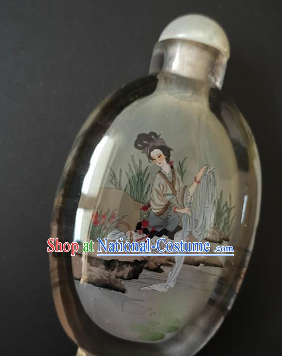 Chinese Snuff Bottle Traditional Handmade Painting Palace Lady Snuff Bottles