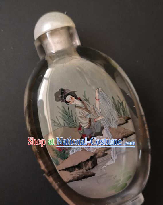 Chinese Snuff Bottle Traditional Handmade Painting Palace Lady Snuff Bottles