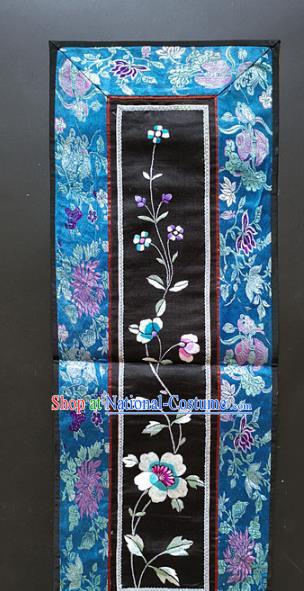 Chinese National Embroidered Flowers Silk Paintings Traditional Handmade Embroidery Craft Decorative Wall Picture