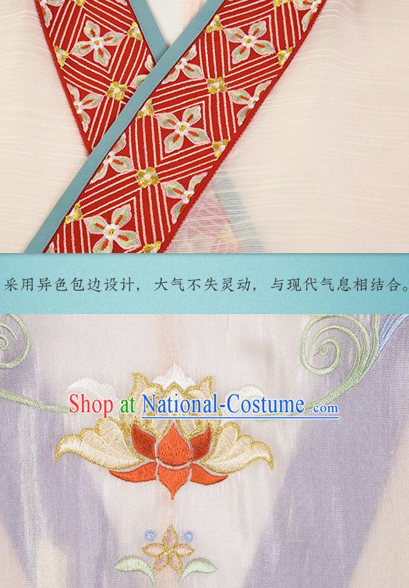 Traditional Chinese Jin Dynasty Noble Infanta Hanfu Dress Apparels Ancient Royal Princess Historical Costumes Complete Set