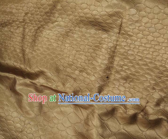 Chinese Traditional Spot Pattern Design Brown Fabric Chemical Fiber Cloth Asian Material