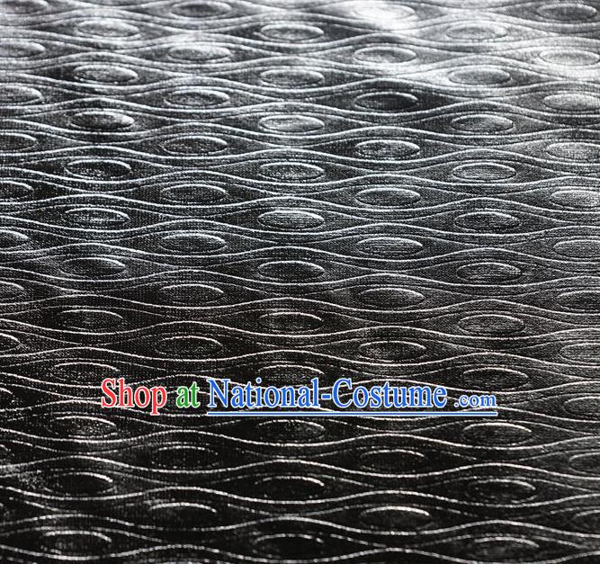 Chinese Traditional Anaglyph Pattern Design Grey Spandex Fabric Cloth Material Asian Dress Drapery