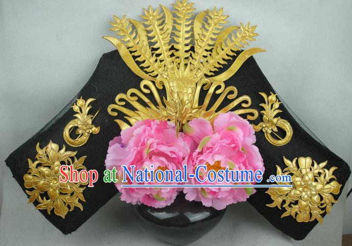 Treading On Thin Ice Chinese Traditional Qing Dynasty Court Lady Hair Accessories Flag Bun Drama Ancient Princess Ruoxi Headwear