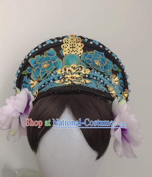 Royal Love in the Palace Chinese Traditional Qing Dynasty Queen Ruyi Hair Accessories Drama Ancient Empress Hat Headwear