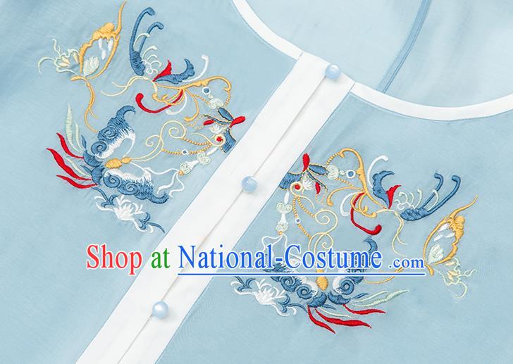 Traditional Chinese Ancient Goddess Hanfu Dress Apparels Tang Dynasty Palace Lady Embroidered Historical Costumes Complete Set