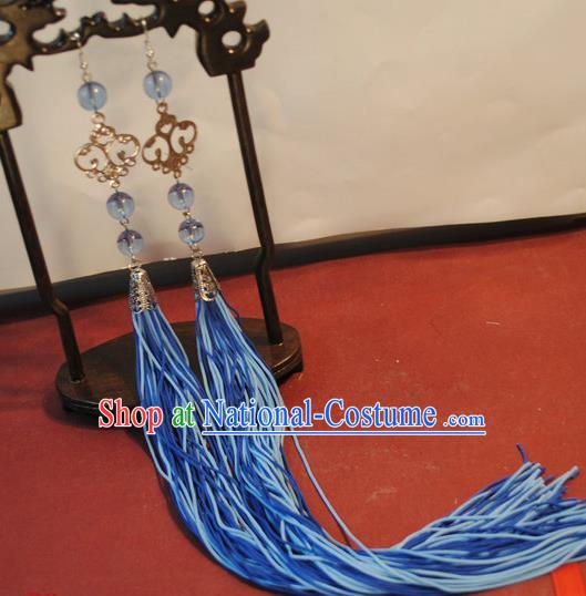 Chinese Traditional Qing Dynasty Palace Lady Tassel Step Shake Headwear Drama Ancient Empress Hairpin Hair Accessories