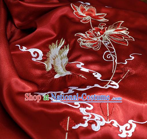 China Ancient Ming Dynasty Royal Princess Historical Clothing Traditional Hanfu Red Gown and Skirt Full Set