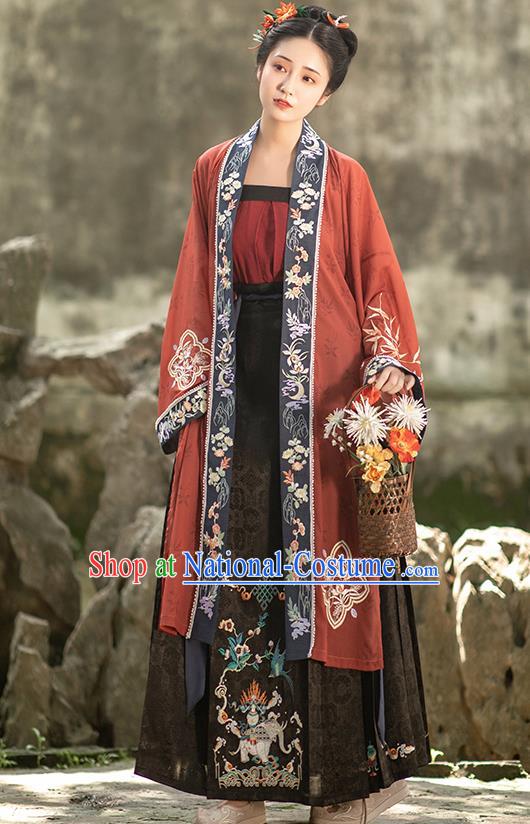 Ancient China Court Woman Hanfu Dress Traditional Song Dynasty Imperial Consort Historical Clothing