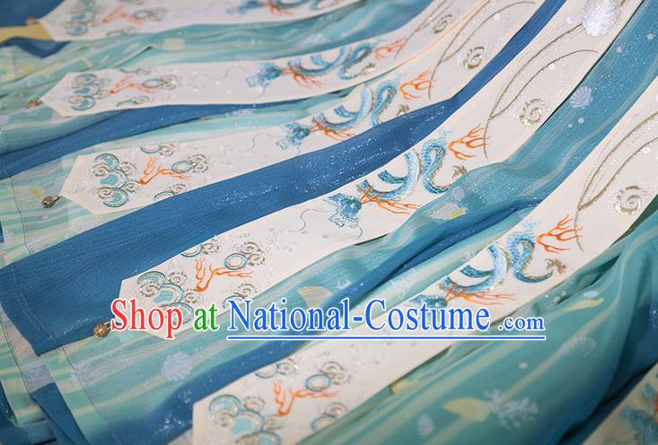 China Ancient Royal Princess Hanfu Dress Traditional Jin Dynasty Palace Lady Historical Clothing Full Set