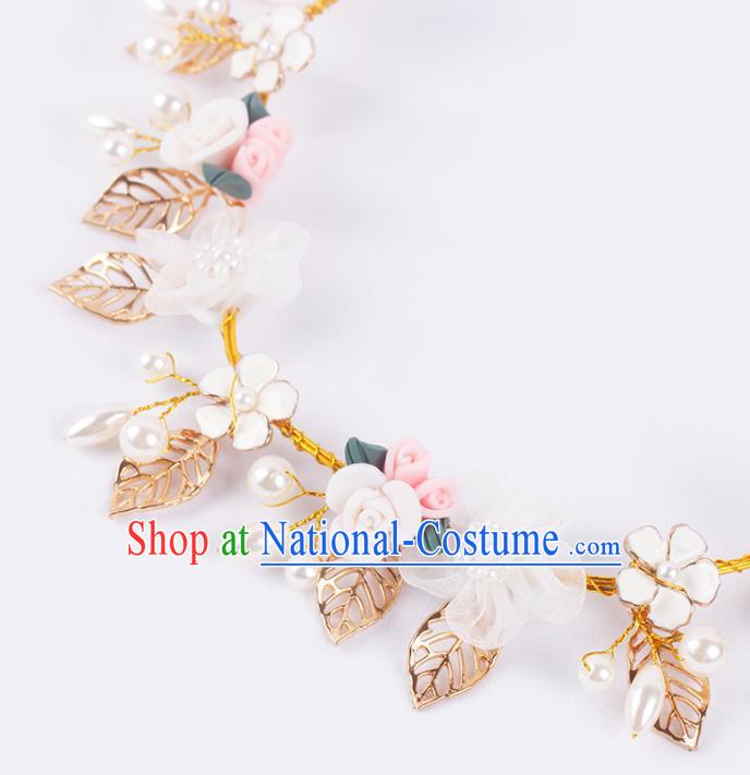 Wedding Princess Headband Elegant Hair Accessories Bride Flowers Hair Clasp