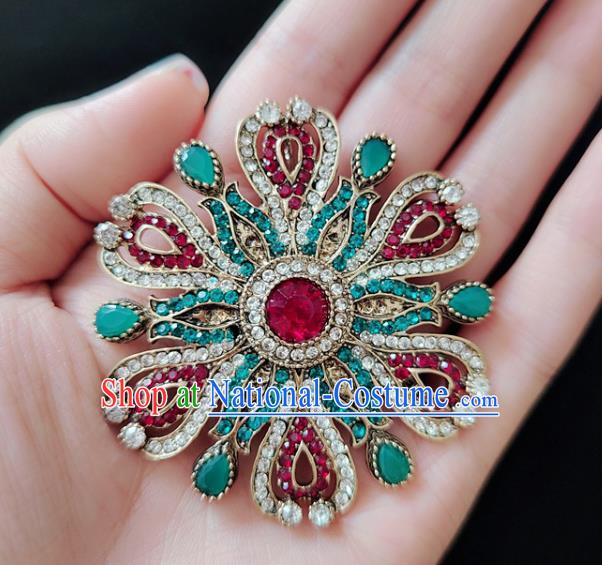 Top Baroque Breastpin Handmade Colorful Crystal Brooch Jewelry Accessories