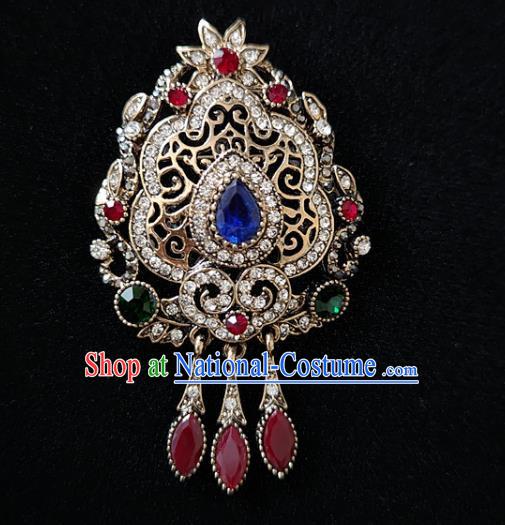 Top Court Jewelry Accessories Crystal Brooch Handmade Baroque Queen Breastpin