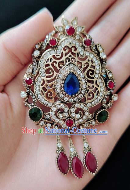 Top Court Jewelry Accessories Crystal Brooch Handmade Baroque Queen Breastpin