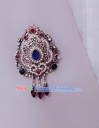 Top Court Jewelry Accessories Crystal Brooch Handmade Baroque Queen Breastpin