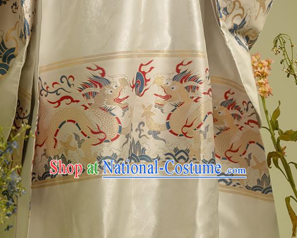 Traditional China Ming Dynasty Emperor Historical Costumes Ancient Crown Prince Imperial Robe Hanfu Clothing for Men