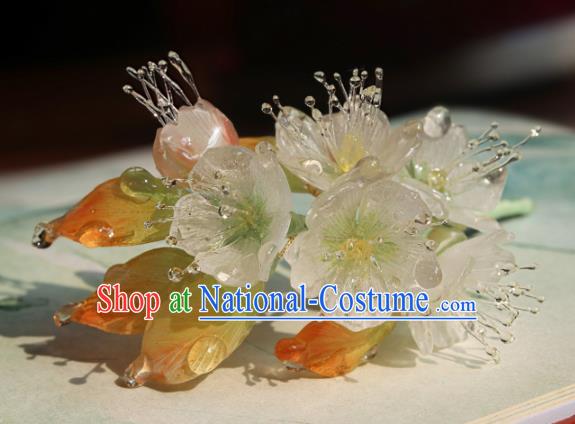 China Classical Hanfu Pear Blossom Hairpin Traditional Ming Dynasty Princess Hair Stick