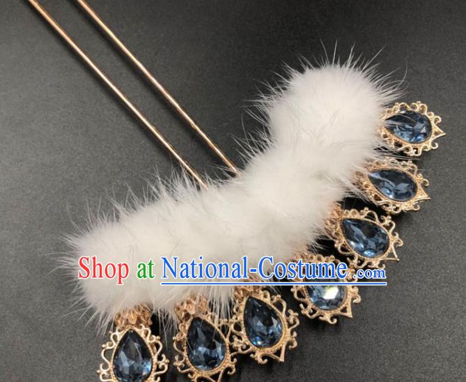 China Traditional Hair Accessories Ming Dynasty Princess Hair Stick Ancient Hanfu Crystal Hairpin