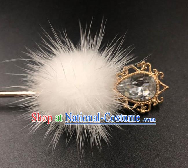 China Ming Dynasty Hair Accessories Traditional Hanfu Venonat Hairpin Ancient Princess Crystal Hair Stick