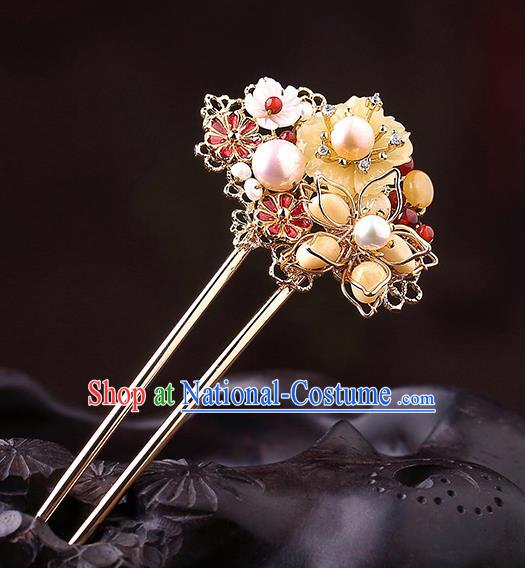 China Classical Cheongsam Hair Stick Traditional Hair Accessories Handmade Hairpin