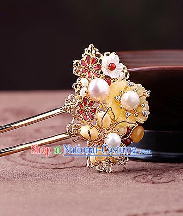 China Classical Cheongsam Hair Stick Traditional Hair Accessories Handmade Hairpin