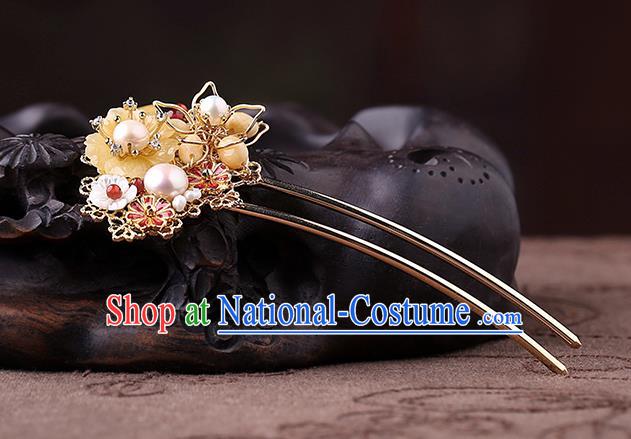 China Classical Cheongsam Hair Stick Traditional Hair Accessories Handmade Hairpin