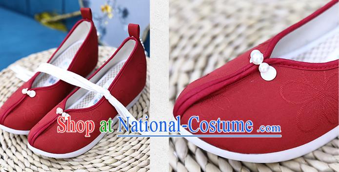 Chinese Hanfu Shoes Ancient Princess Shoes Traditional Song Dynasty Wedding Shoes