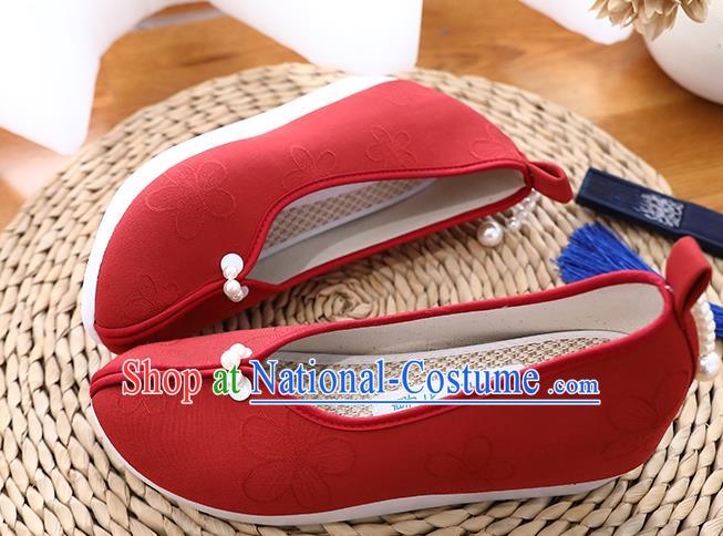 Chinese Hanfu Shoes Ancient Princess Shoes Traditional Song Dynasty Wedding Shoes