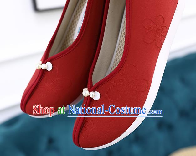 Chinese Hanfu Shoes Ancient Princess Shoes Traditional Song Dynasty Wedding Shoes