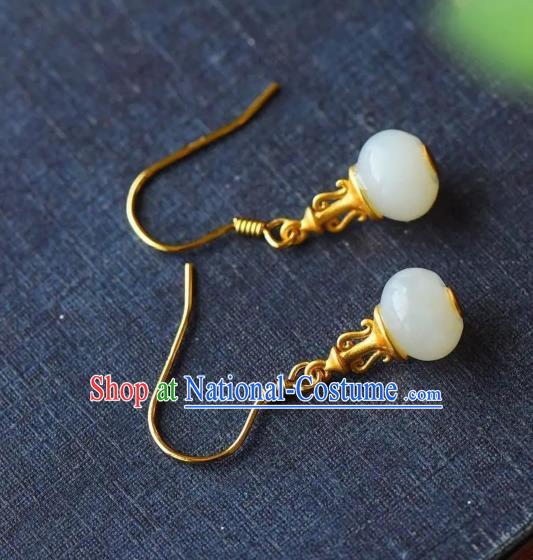 China National Golden Vase Earrings Traditional Cheongsam Ear Accessories