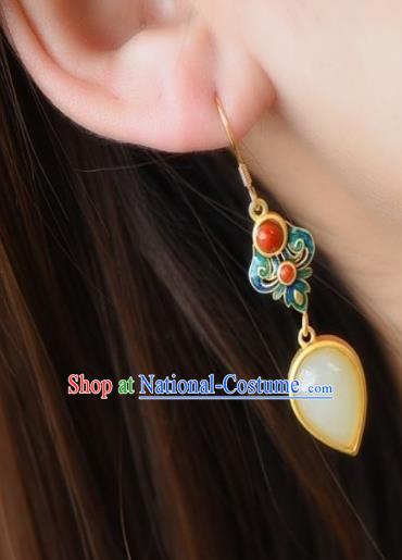 China Traditional Cloisonne Ear Jewelry Accessories National Cheongsam Earrings