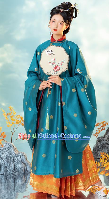 China Traditional Ming Dynasty Imperial Mistress Historical Clothing Ancient Noble Beauty Hanfu Costumes