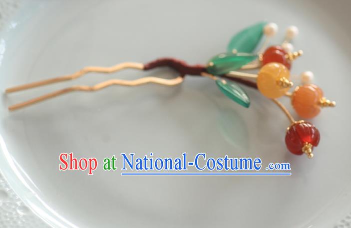 China Song Dynasty Princess Hairpin Handmade Hair Accessories Traditional Ceregat Hair Stick