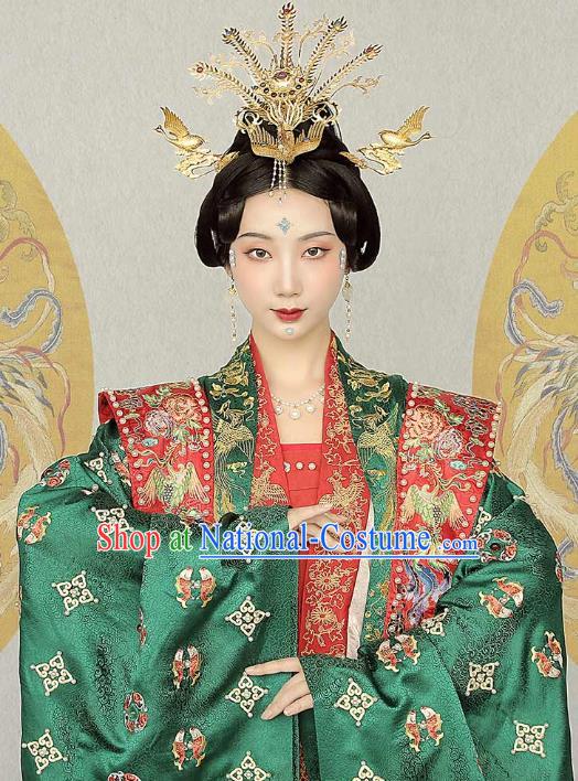 China Ancient Noble Woman Hanfu Dress Traditional Song Dynasty Wedding Historical Clothing Complete Set