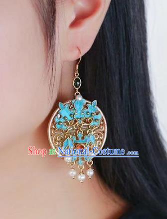 Handmade China Cheongsam Eardrop Traditional Jewelry Accessories National Jade Earrings