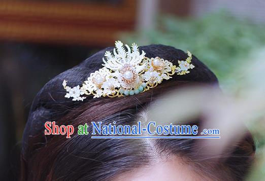 Chinese Ancient Princess Hairpin Hair Accessories Traditional Ming Dynasty Phoenix Hair Comb