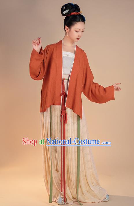 China Song Dynasty Noble Woman Historical Clothing Ancient Court Beauty Hanfu Dress