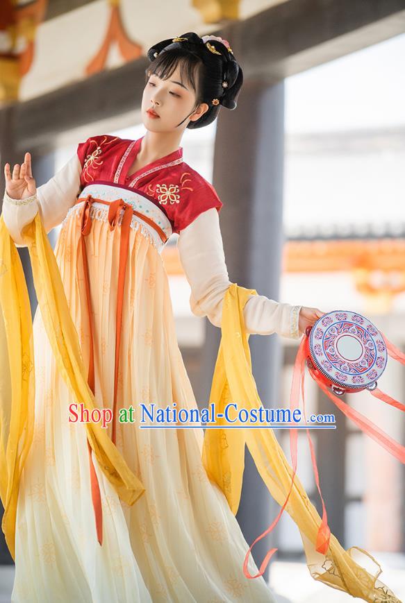 China Ancient Palace Female Hanfu Dress Traditional Tang Dynasty Royal Princess Taiping Historical Clothing