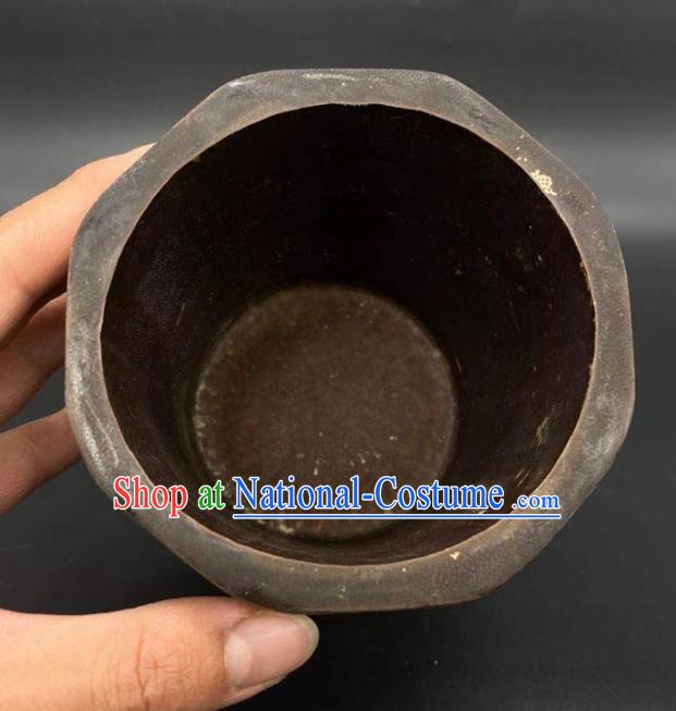 China Traditional Bamboo Brush Pot Handmade Tubular Penrack