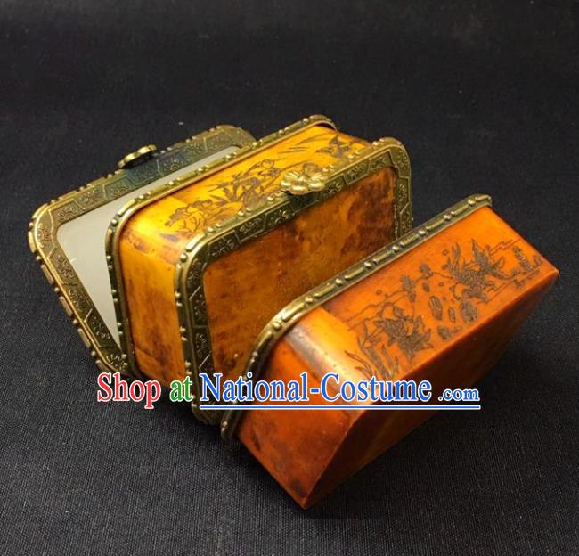 Chinese Handmade Jewel Case Qing Dynasty Classical Jewelry Box