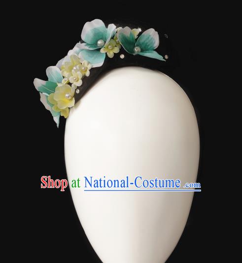 China Traditional Classical Dance Wig Chignon Fan Dance Hair Accessories