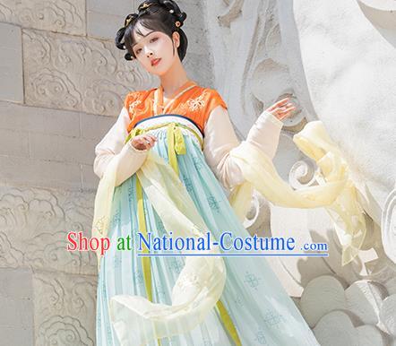 China Ancient Palace Infanta Hanfu Dress Traditional Tang Dynasty Royal Princess Tai Ping Historical Clothing