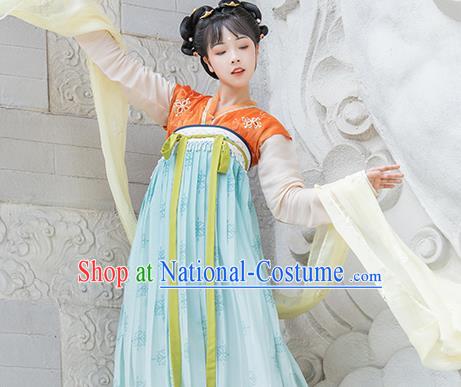 China Ancient Palace Infanta Hanfu Dress Traditional Tang Dynasty Royal Princess Tai Ping Historical Clothing