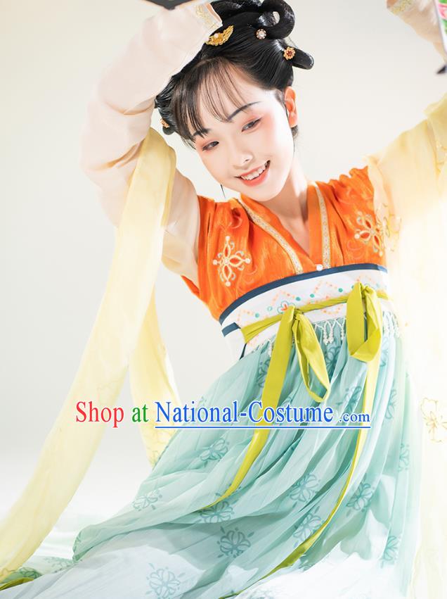 China Ancient Palace Infanta Hanfu Dress Traditional Tang Dynasty Royal Princess Tai Ping Historical Clothing