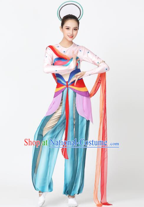 China Classical Dance Stage Performance Outfits Traditional Flying Apsaras Dance Costume